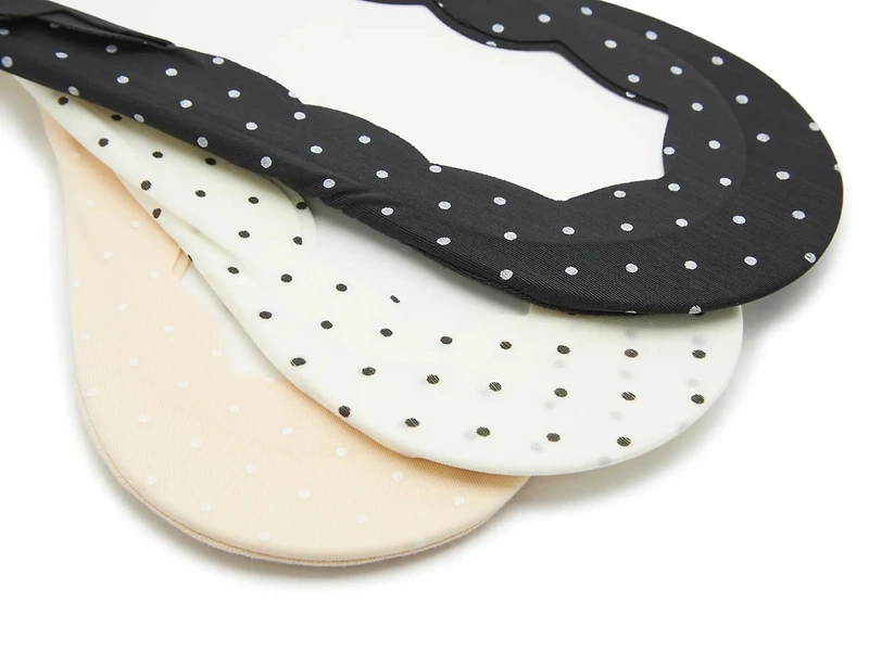 Scallop Edge No Show Liners - 4 Pack