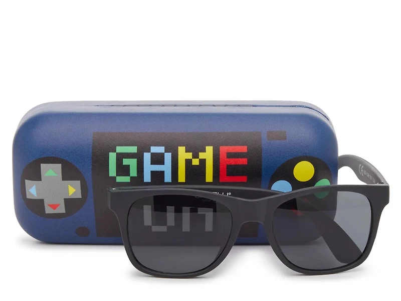 Gamer Kids' Sunglasses & Hard Case Set