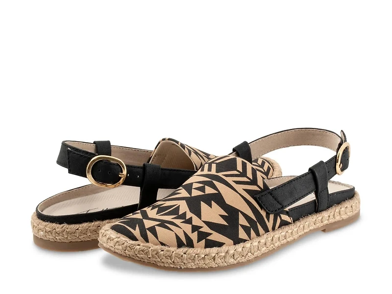 Paisley Espadrille Flat