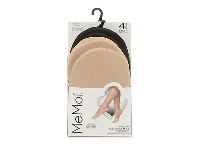 Fine Edge Women's Cushioned Mule Cover No Show Liners