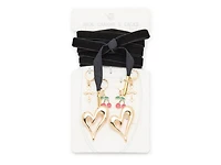 Cherry Cross Shoe Charms & Laces - 8 Pack