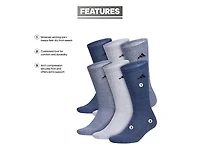 Athletic Cushioned Men's Crew Socks - 6 Pack