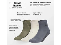 All Day Training Men's Ankle Socks - 3 Pack