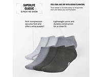 Superlite Classic Men's No Show Socks - 6 Pack