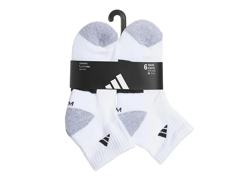 Cushioned Kids' Ankle Socks - 6 Pack