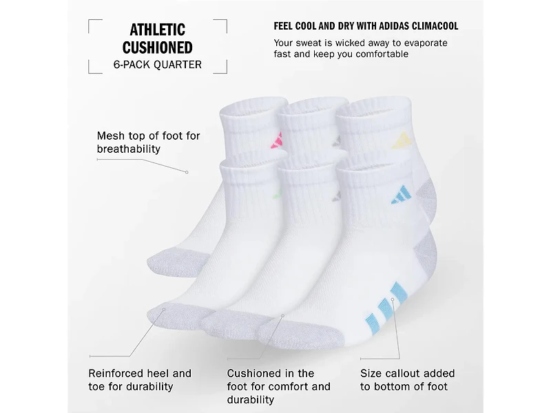 Athletic Cushioned Kids' Ankle Socks