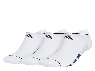 All Day Training Men's No Show Socks - 3 Pack