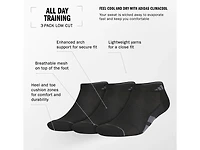 All Day Training Men's No Show Socks - 3 Pack