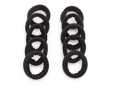 Ribbed Hair Tie Set - 10 Pack