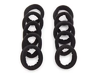 Ribbed Hair Tie Set - 10 Pack