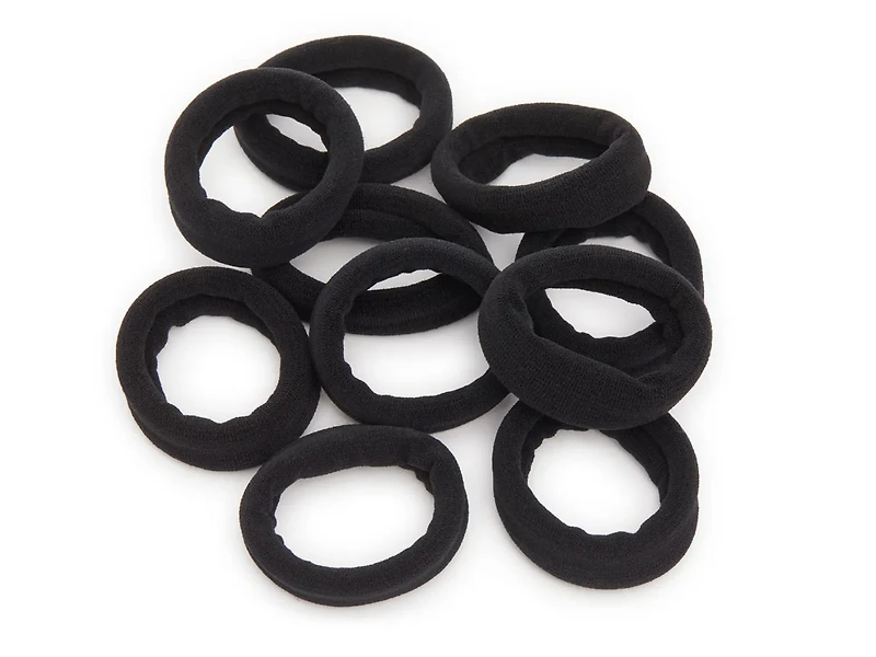 Ribbed Hair Tie Set - 10 Pack