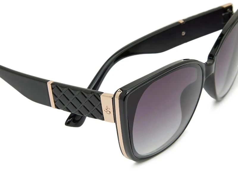 Quilted Cat Eye Sunglasses