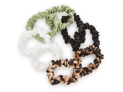 Skinny Silk Hair Tie Set - 8 Pack