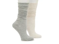 Ribbed Slouch Women's Crew Socks
