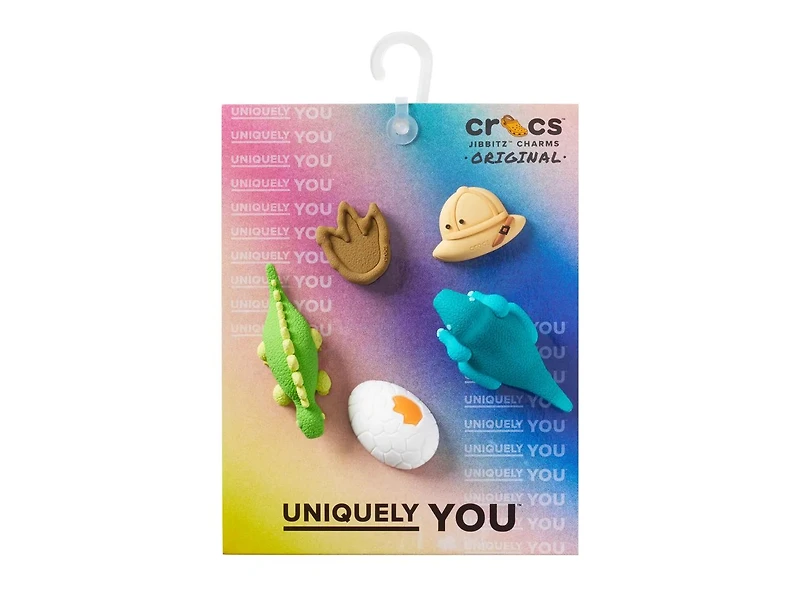 3D Dinosaur Adventure Jibbitz Set - 5 Pack