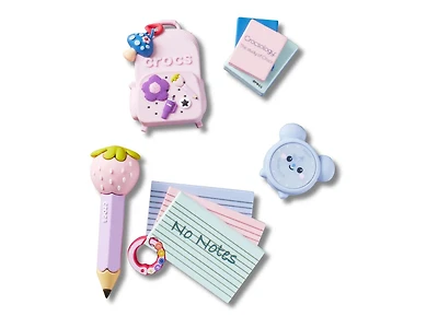 Girly Back-to-School Jibbitz Set - 5 Pack