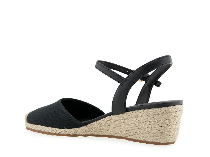 Real Espadrille Wedge Pump