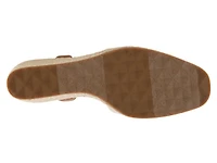 Real Espadrille Wedge Pump