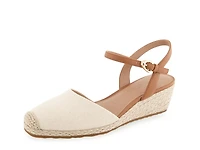 Real Espadrille Wedge Pump