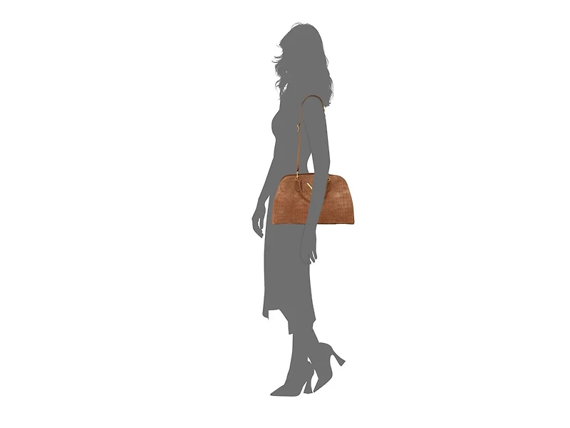 Tasha Leather Dome Satchel