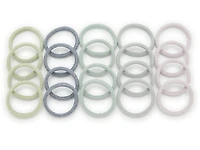 Seamless Shimmer Hair Ties - 20 Pack