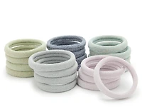 Seamless Shimmer Hair Ties - 20 Pack