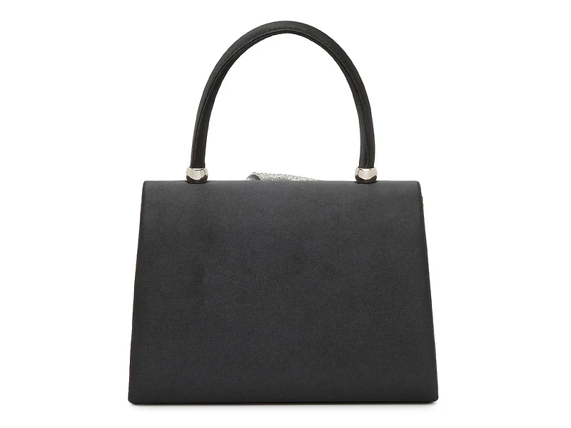 3D Flower Satin Satchel