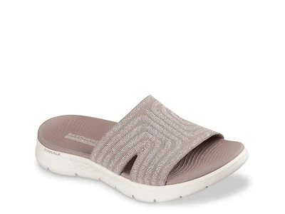 GO WALK Flex Stardust Slide Sandal - Women's