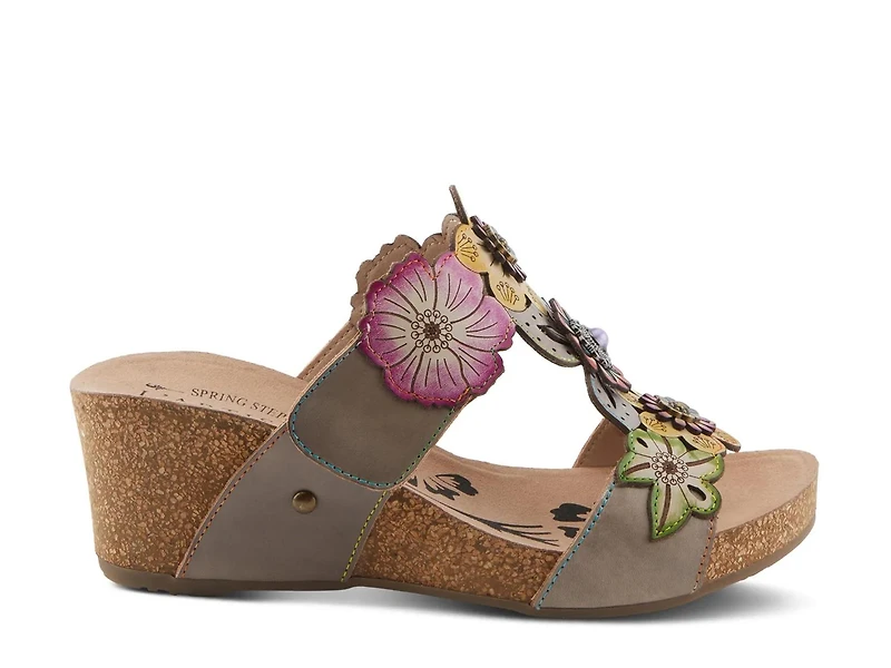 Pretty Petals Wedge Sandal