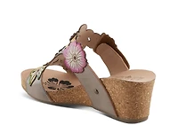Pretty Petals Wedge Sandal