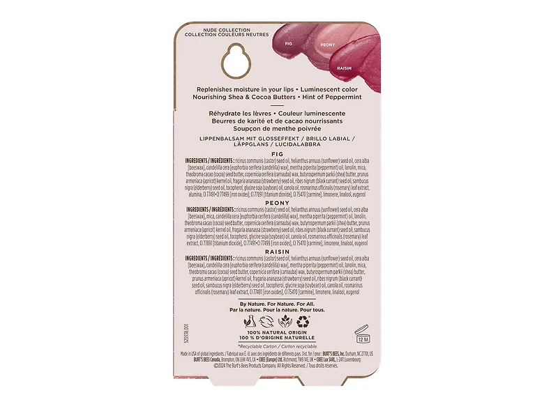 Nude Collection Lip Shimmer Set - 3 Pack