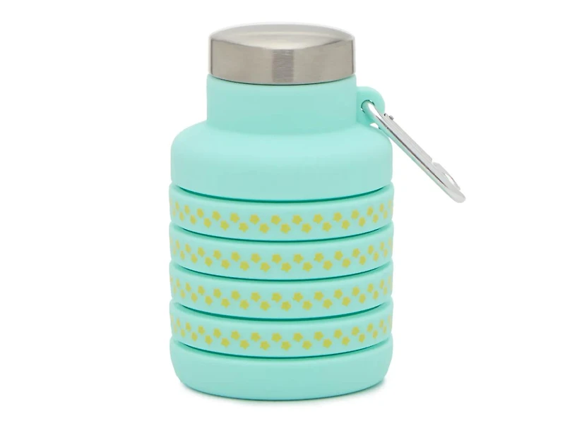 Collapsible 17-Oz. Flower Print Water Bottle