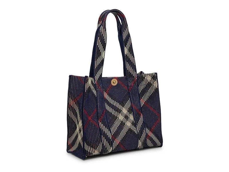 Small Knit Check Tote