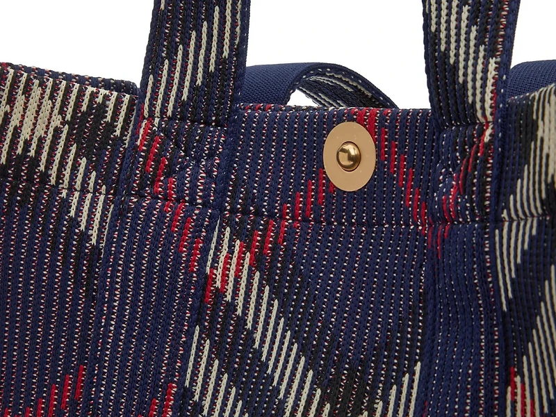 Small Knit Check Tote