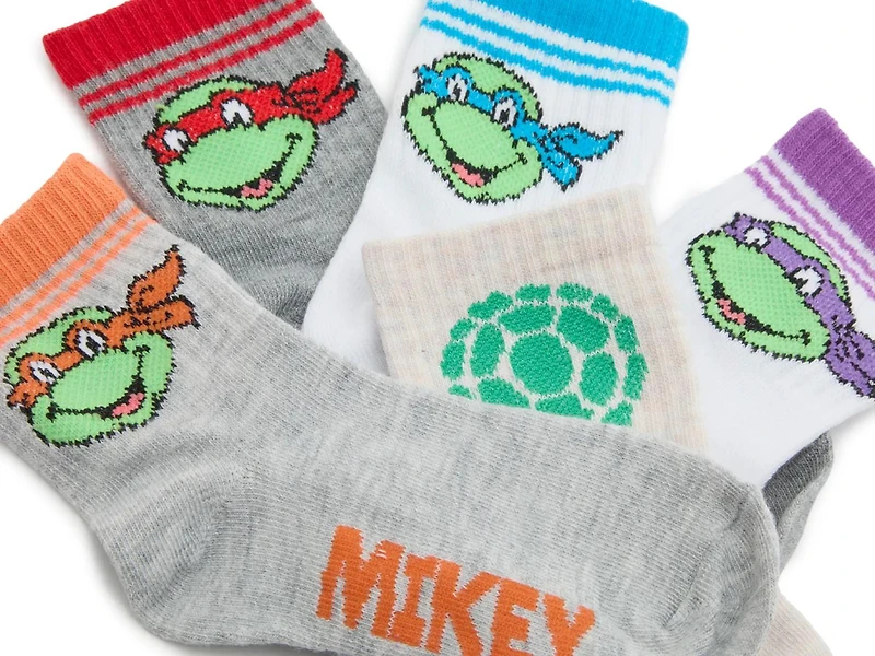 Kids' Mid Crew Socks - 5 Pack