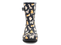 Printed Dog Classic Mid Rain Boot
