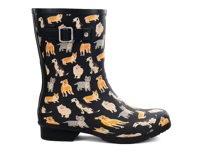 Printed Dog Classic Mid Rain Boot