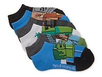 Minecraft Kids' No Show Socks - 6 Pack