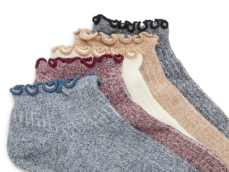 Marled Lettuce Women's No Show Socks - 5 Pack