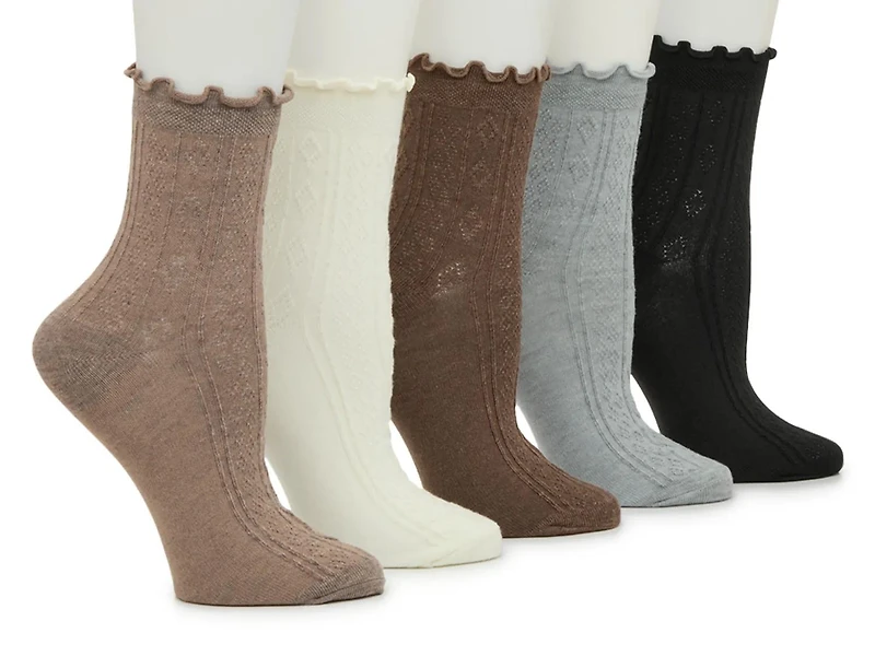 Neutral Pontelle Women's Ankle Socks - 5 Pack