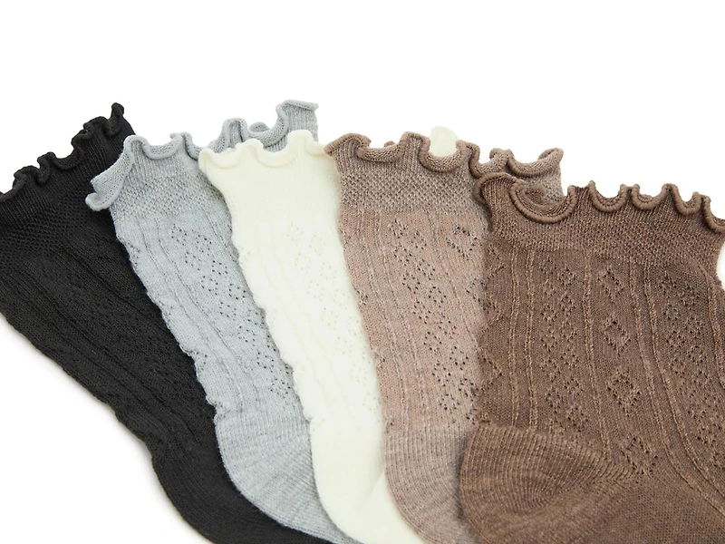 Neutral Pontelle Women's Ankle Socks - 5 Pack