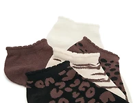 Animal Print Women's No Show Socks - 5 Pack