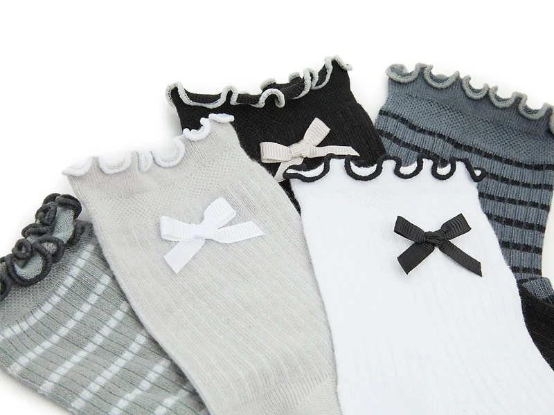 Bow Stripe Women's Ankle Socks