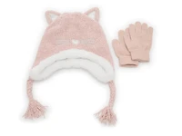Cat Kids' Beanie & Gloves Set