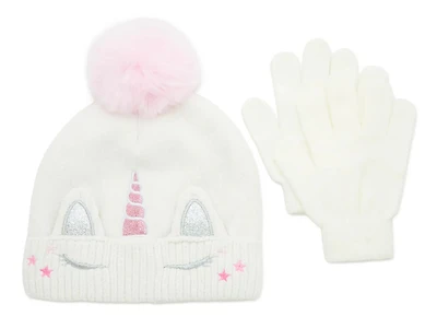 Unicorn Kids' Beanie & Glove Set - 2 Pack