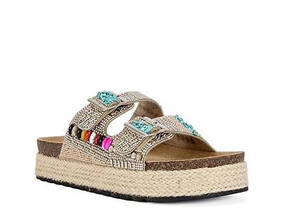 Kaylum Espadrille Platform Slide Sandal