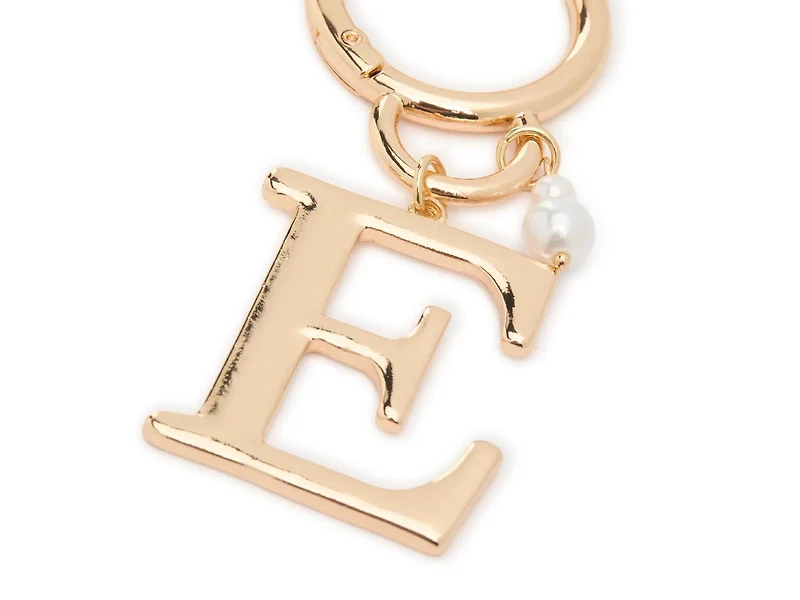 E Initial Bag Charm