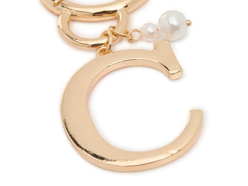 C Initial Bag Charm