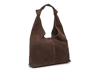 Gables Knot Suede Hobo Bag