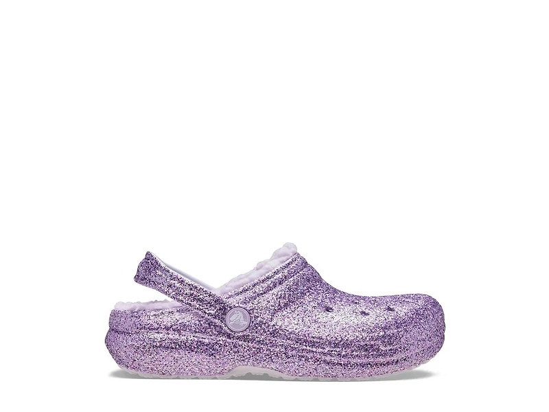 Classic Lined Chunky Glitter Clog - Kids'